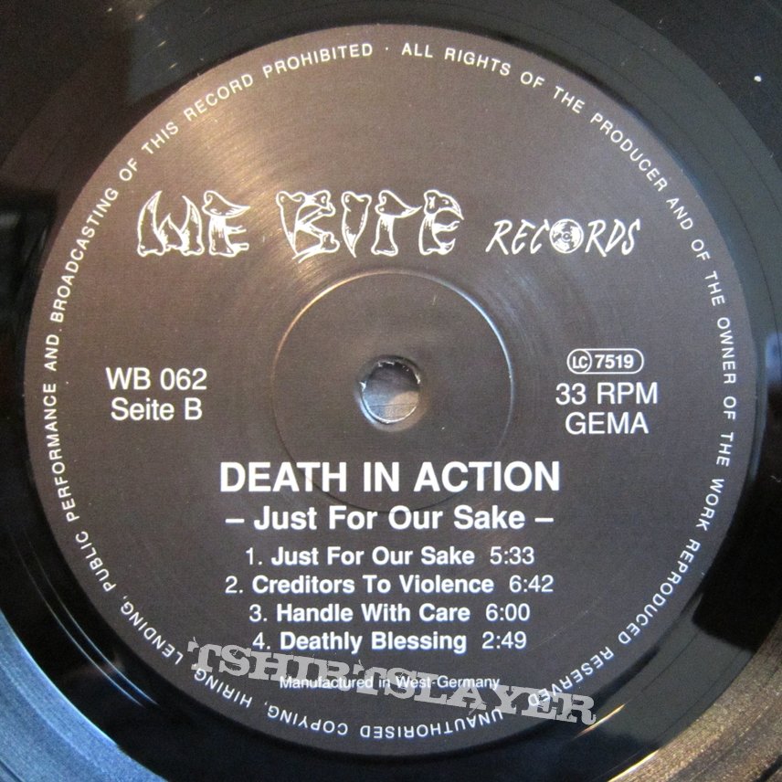 DEATH IN ACTION - Just for our sake LP