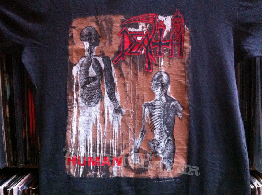 DEATH - THE IN HUMAN TOUR OF THE WORLD 1991 orig. vintage Tour Shirt