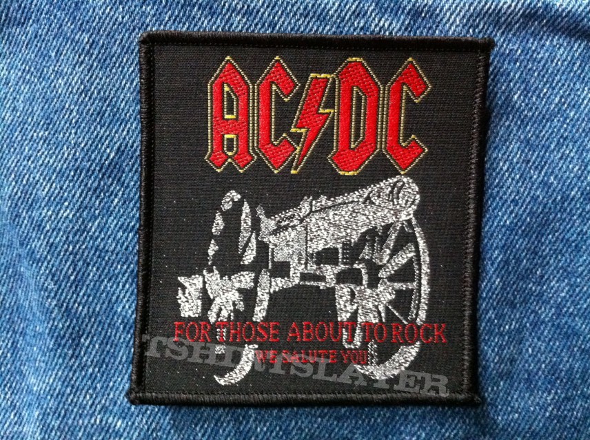 AC/DC - For Those About to Rock, we Salute you, woven Patch