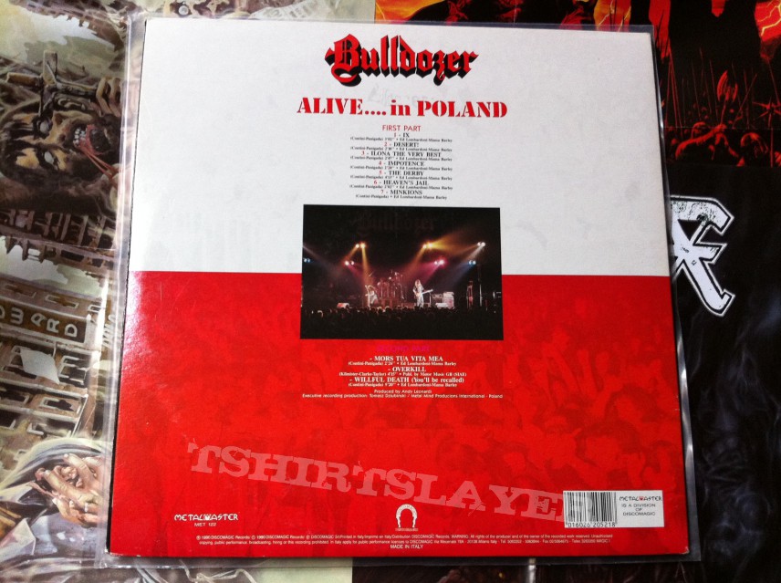 Bulldozer - Alive...in Poland LP 1990