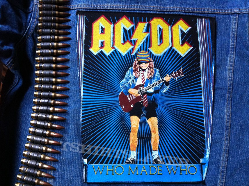 Ac Dc Who Made Who Original Vintage Backpatch Tshirtslayer Tshirt And Battlejacket Gallery