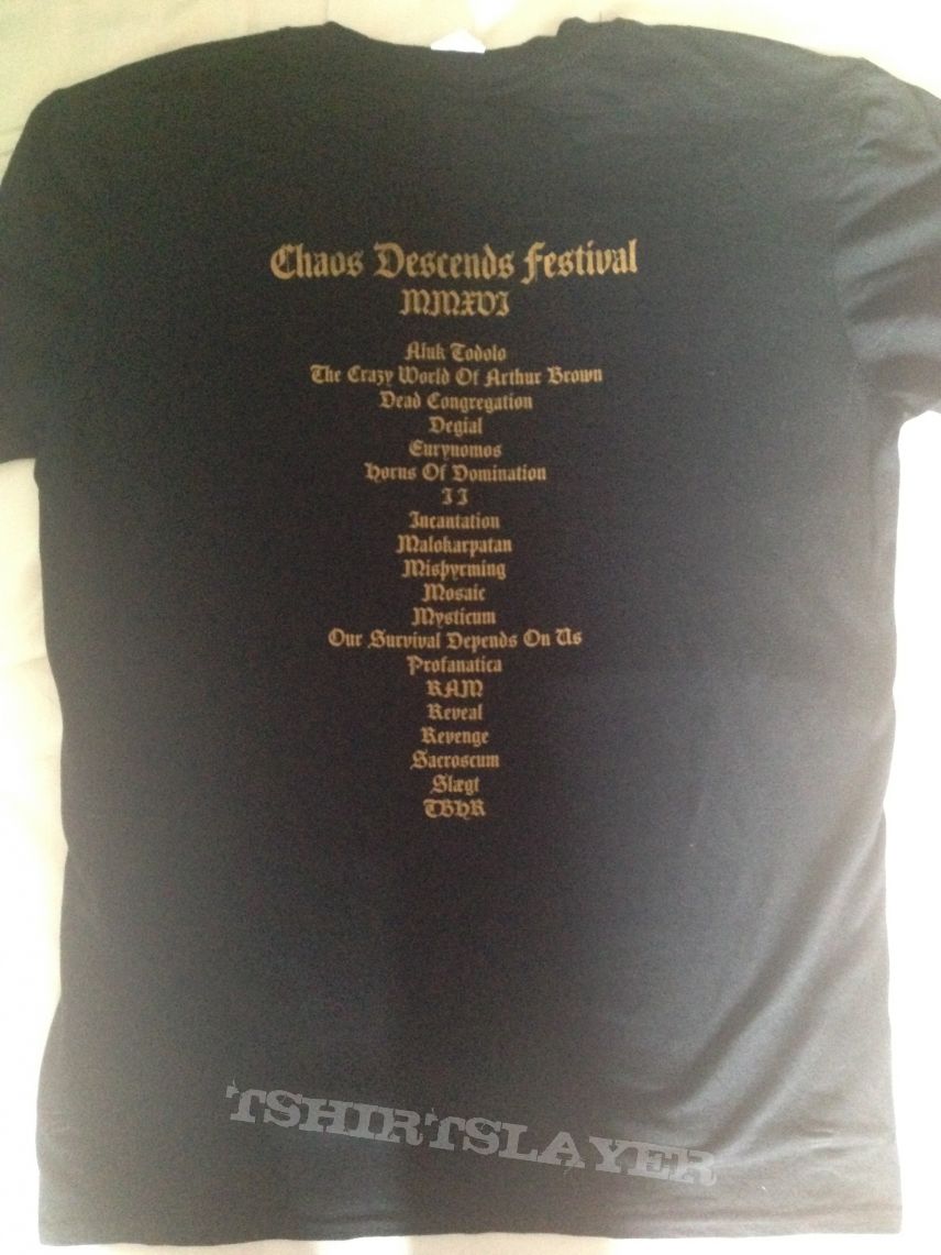 Aluk Todolo Chaos Descends 2016 Festivalshirt