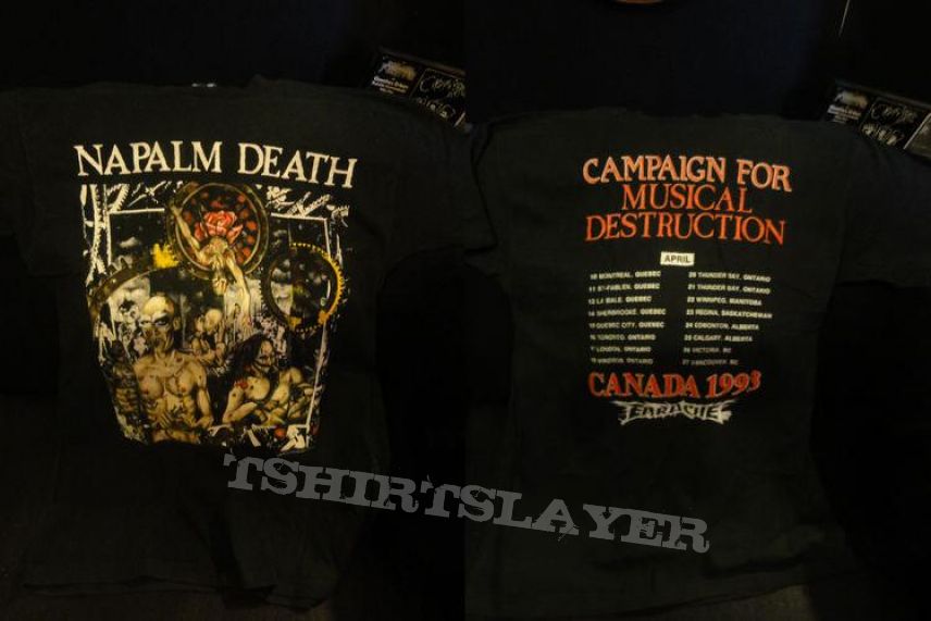 TShirt or Longsleeve - Napalm Death, Canada Tour 1993