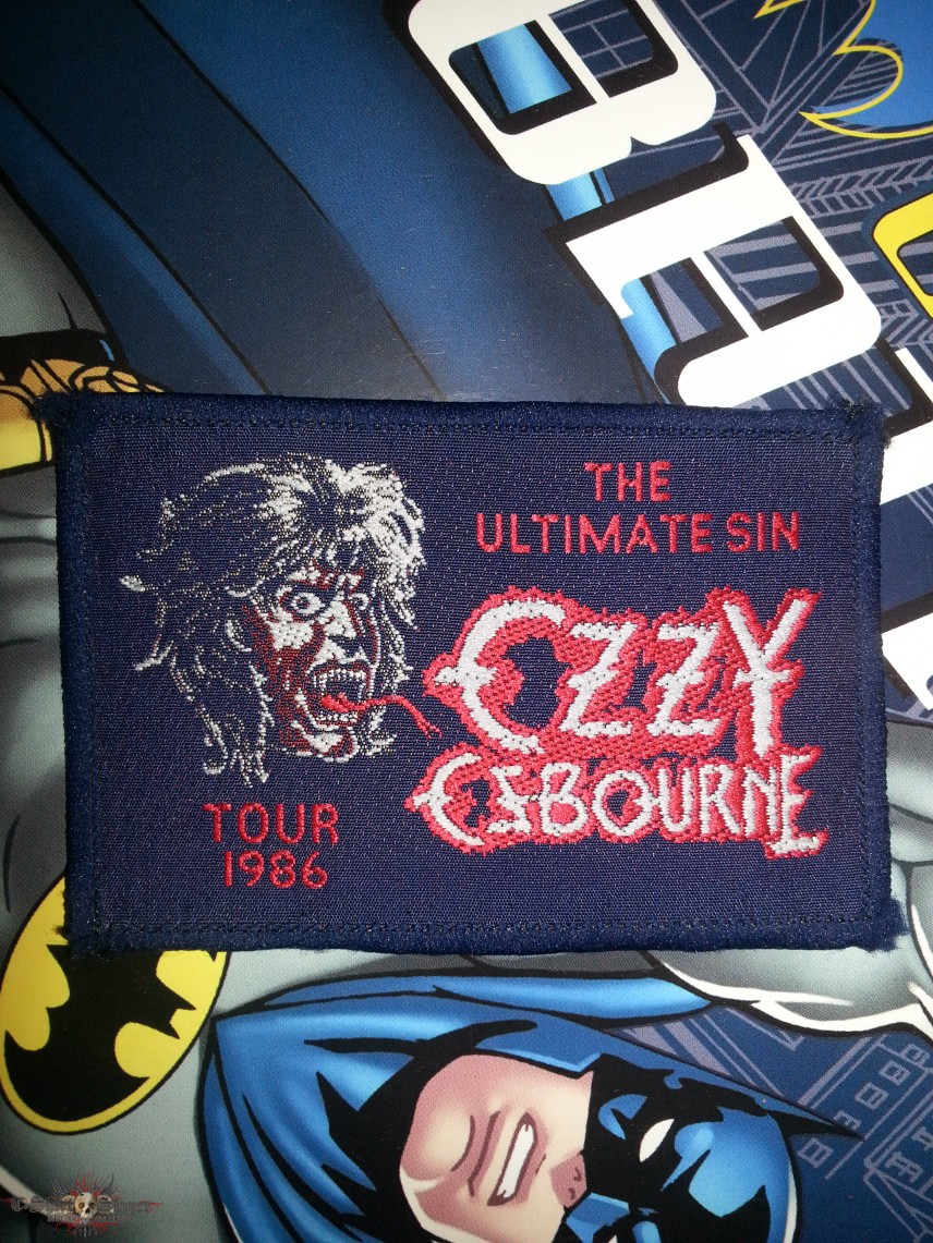 Ozzy Osbourne Ultimate Sin Tour Patch 