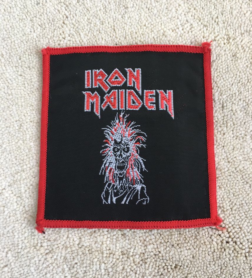 Iron Maiden s/t Patch Red Border