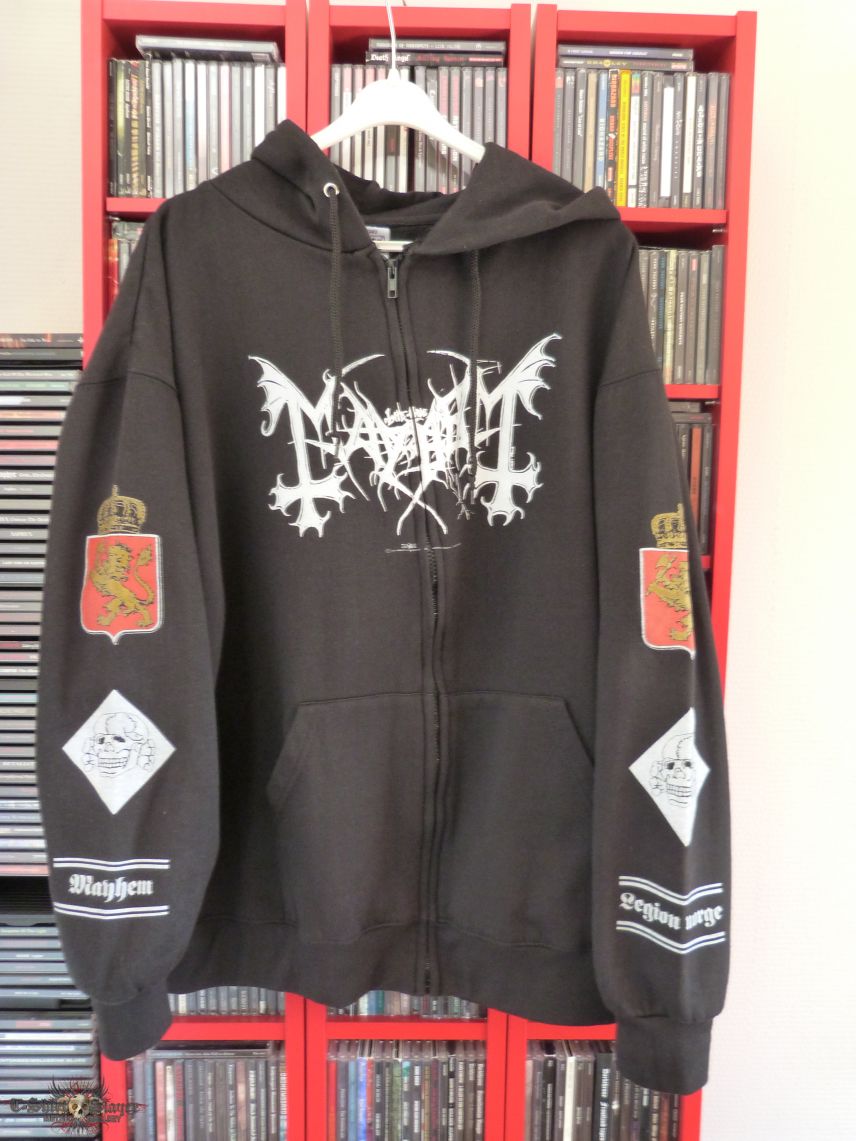 mayhem legion norge hooded zipper | TShirtSlayer TShirt and ...