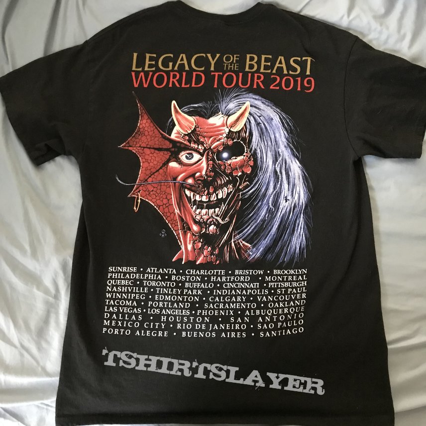 iron maiden tour 2019 t shirt