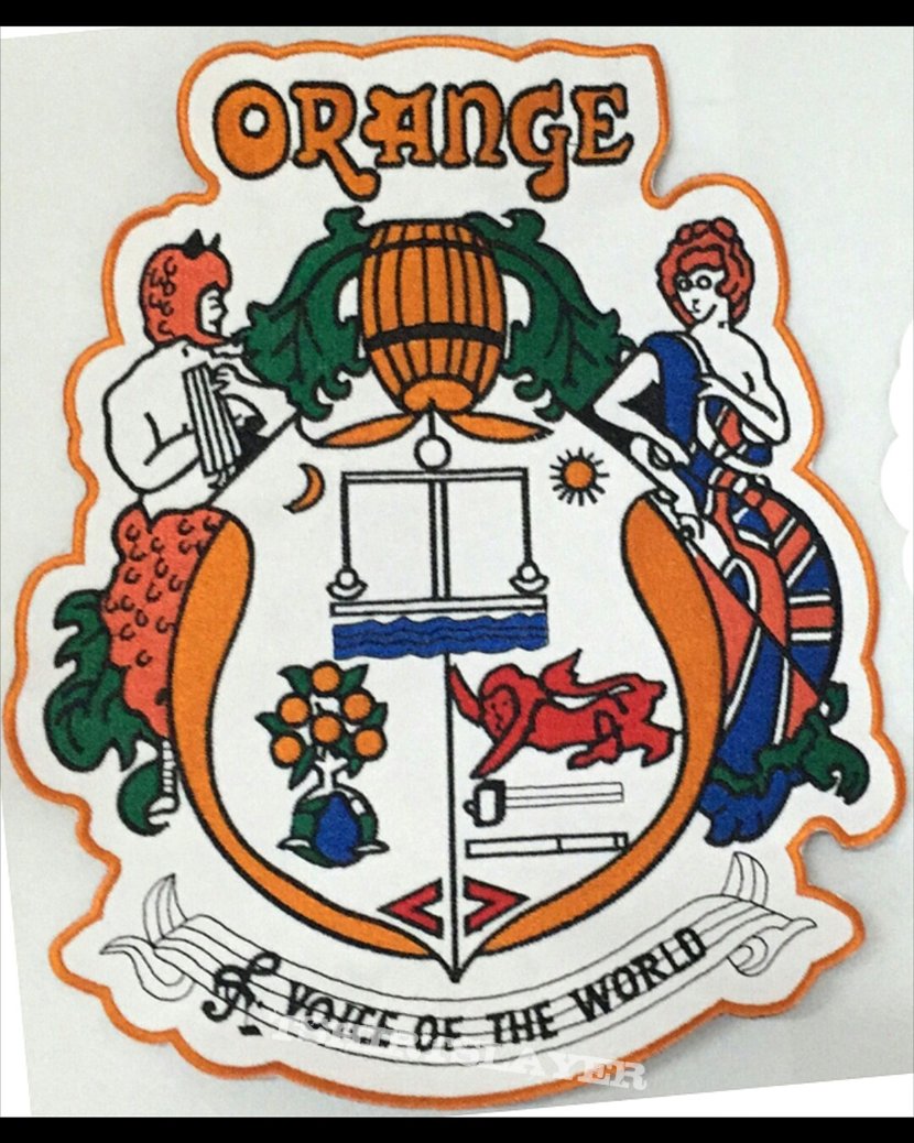 Orange Amps Crest back patch TShirtSlayer TShirt and BattleJacket Gallery