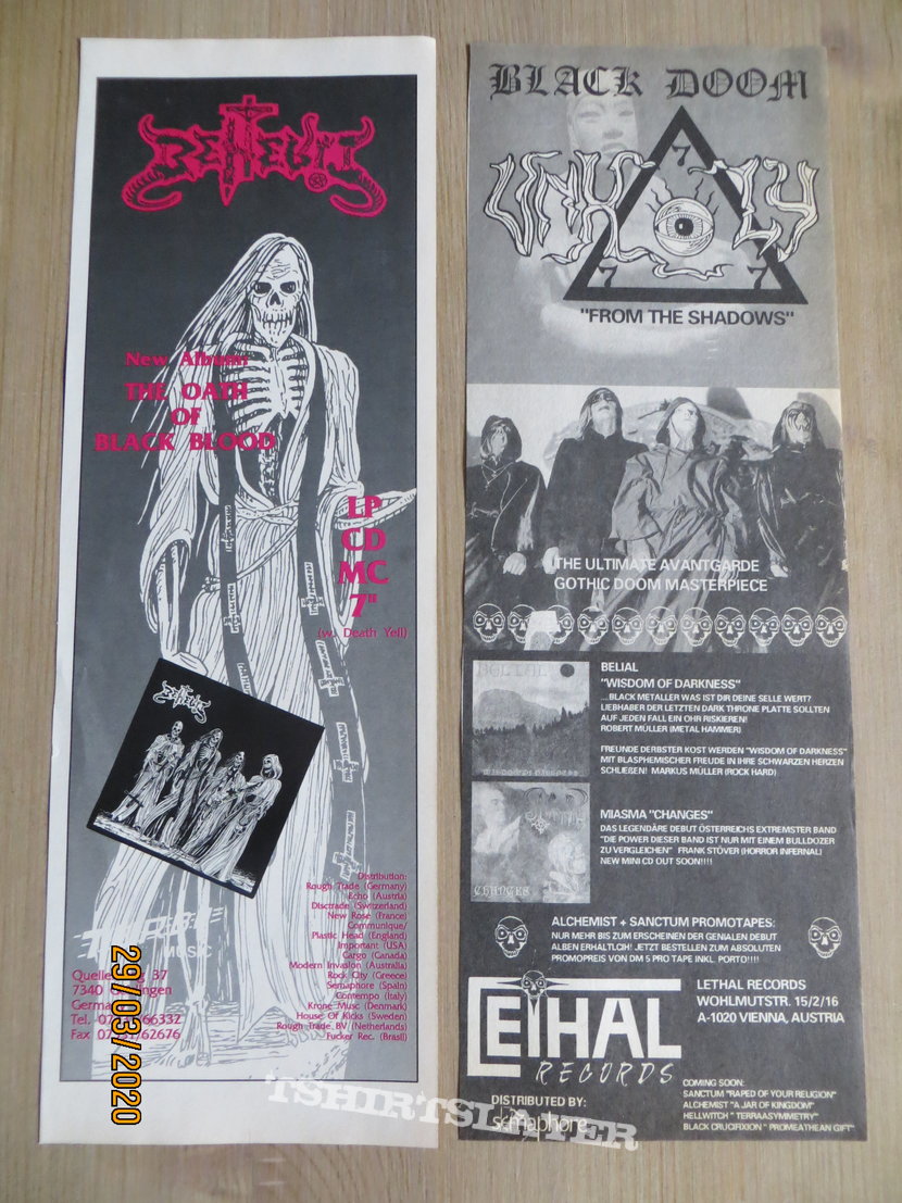 Some Adverts Out Of Old Rock Hard Magazines Early 90ties Part Iii Tshirtslayer Tshirt And Battlejacket Gallery