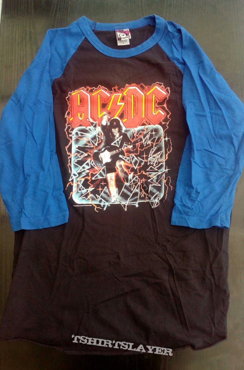 Ac Dc Raglan Baseball Shirt Tshirtslayer Tshirt And Battlejacket Gallery