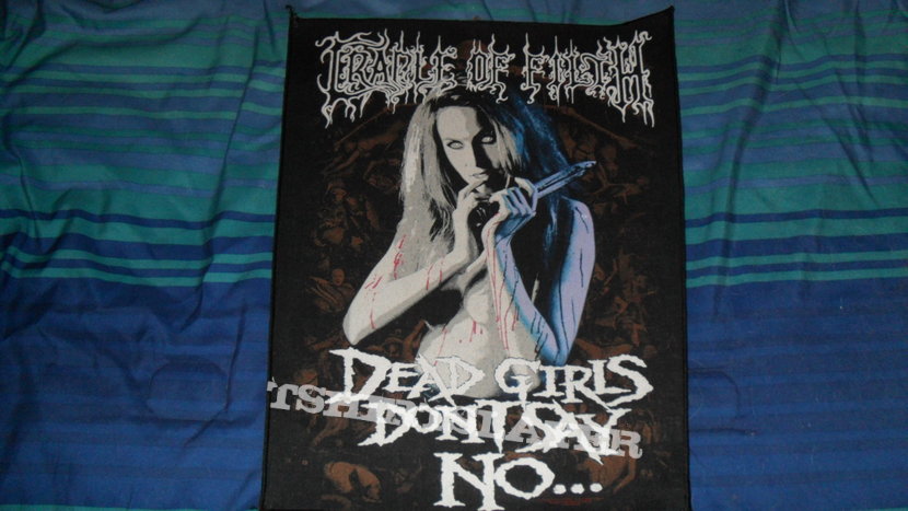 Cradle of Filth - Dead Girls Don't Say No backpatch | TShirtSlayer ...