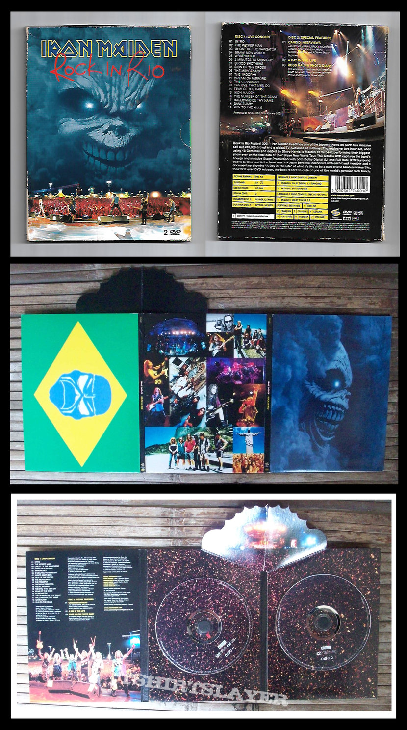 Iron Maiden Rock In Rio (2 DVD) | TShirtSlayer TShirt and ...